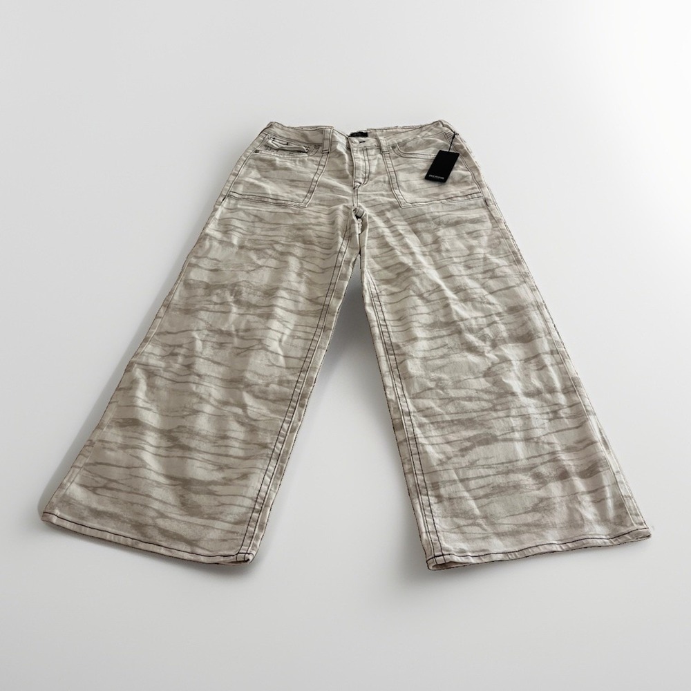 $199.00 True Religion Womens Jessie Super Baggy Jeans W33 Coxon Big T Flaps NWT